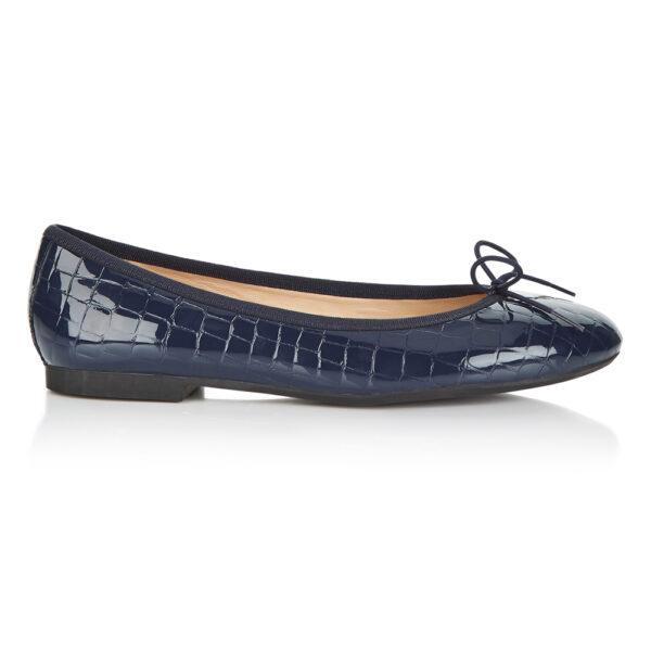 Image 1 for Amelie Navy Patent Croc (AML168)