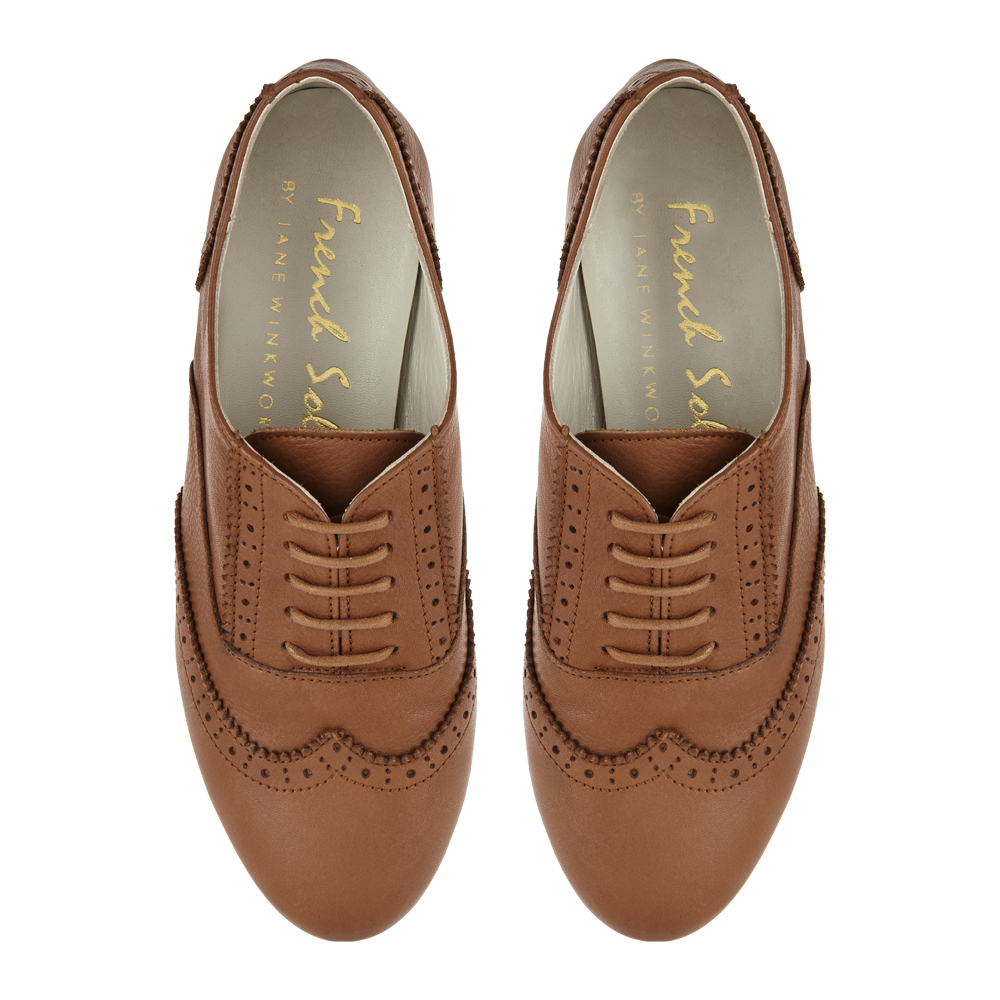 Brogues Tan Leather (BG08) | French Sole