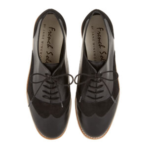 Image 3 for Brogues Black Suede And Leather (BG13)