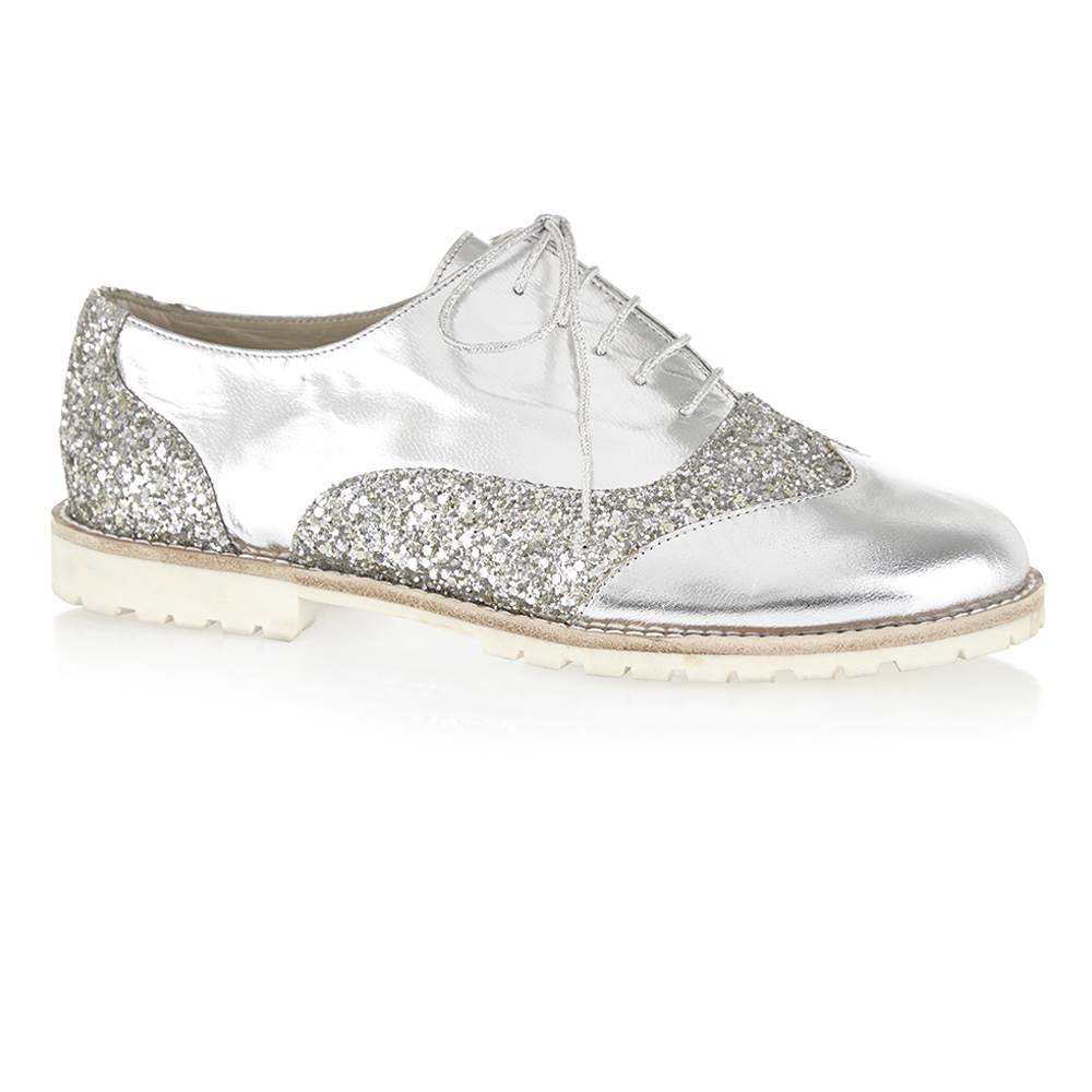 Brogues Glitter Leather (BG24) - French Sole