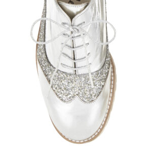 Image 2 for Brogues Silver Leather (BG24)