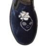 Image 2 for Board Walker Blue Velvet Skull Embroidery (BW44)