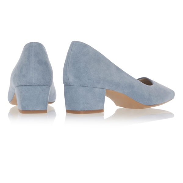 Image 4 for Carla Heel Pale Blue Suede (CAR01)