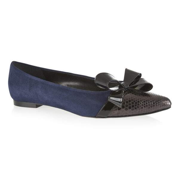 Image 1 for Penelope Navy Kid Suede (EN100)