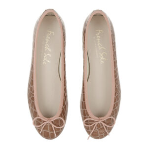 Image 3 for Henrietta Dusky Pink Patent Crocodile (HE1131)