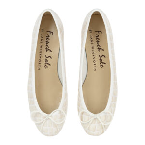 Image 3 for Henrietta Cream Patent Crocodile (HE728)
