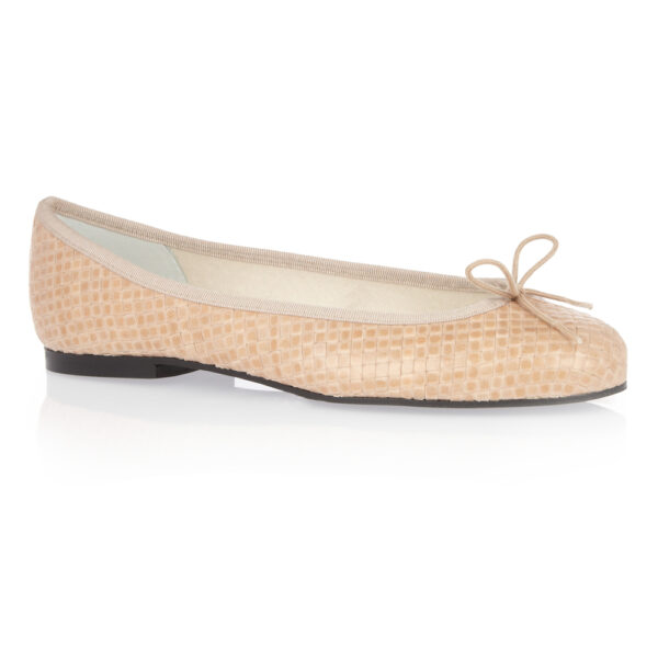 Image 1 for Henrietta Nude Woven Leather (HE747)