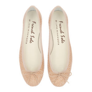 Image 3 for Henrietta Nude Woven Leather (HE747)
