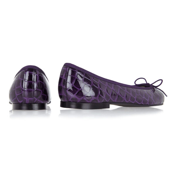 Image 4 for Henrietta Purple Patent Crocodile (HE789)