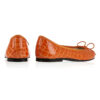 Image 4 for Henrietta Orange Patent Crocodile (HE884)