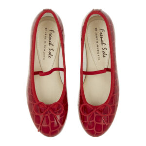 Image 3 for Henrietta Children's Red Patent Crocodile (HEC03)