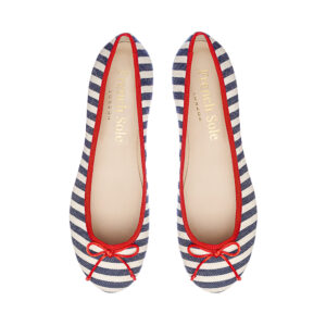 Image 1 for Lola Cream-Navy Textile (LOL21)