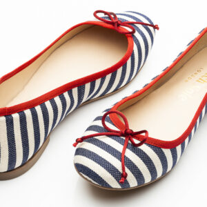 Image 4 for Lola Cream-Navy Textile (LOL21)