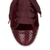 Image 2 for Moocher Burgundy Velvet Snake Toe (MCH38)