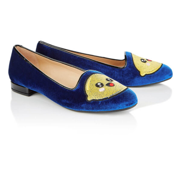 Image 4 for Opera Slipper Cobalt Velvet (OPR210)