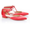 Image 2 for Penelope Ankle Tie Red Napa Leather (PAT02)