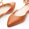 Image 4 for Penelope Ankle Tie Tan Leather (PAT03)