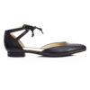 Image 1 for Penelope Ankle Tie Black Leather (PAT05)
