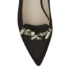 Image 2 for Penelope Black Suede With Metal Trim (PENL04)