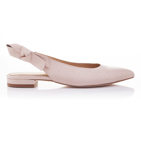 Image 1 for Penelope Mule Light Pink Leather Snake (PM02)