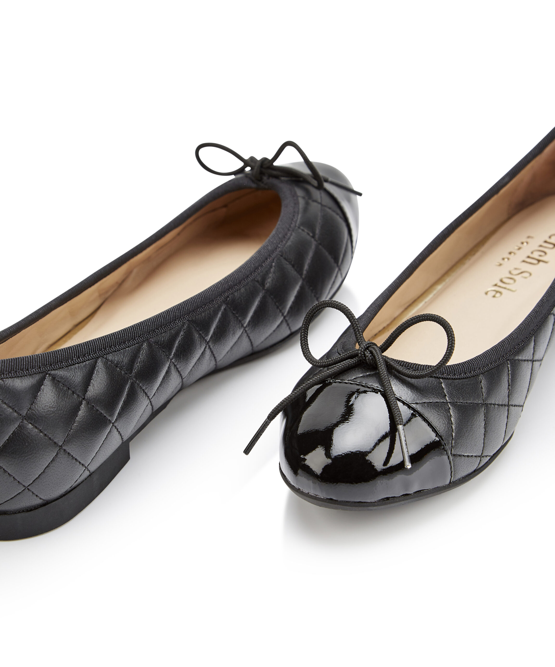 quilted ballet pumps