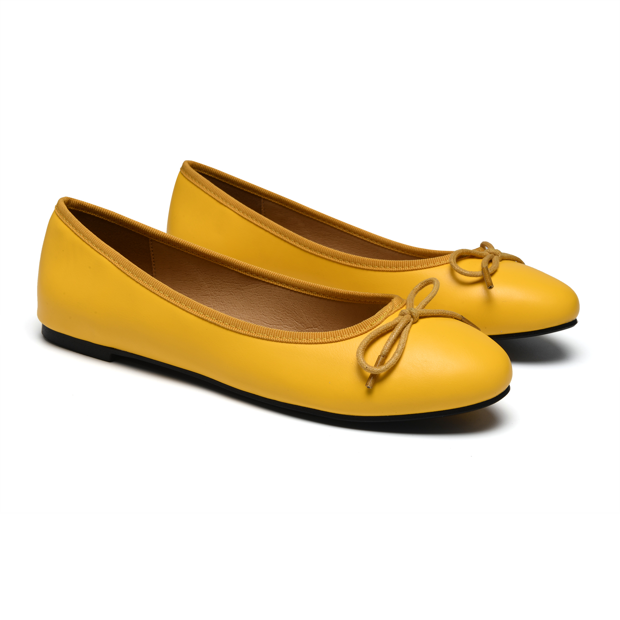 Amelie Yellow Leather AML258 French Sole