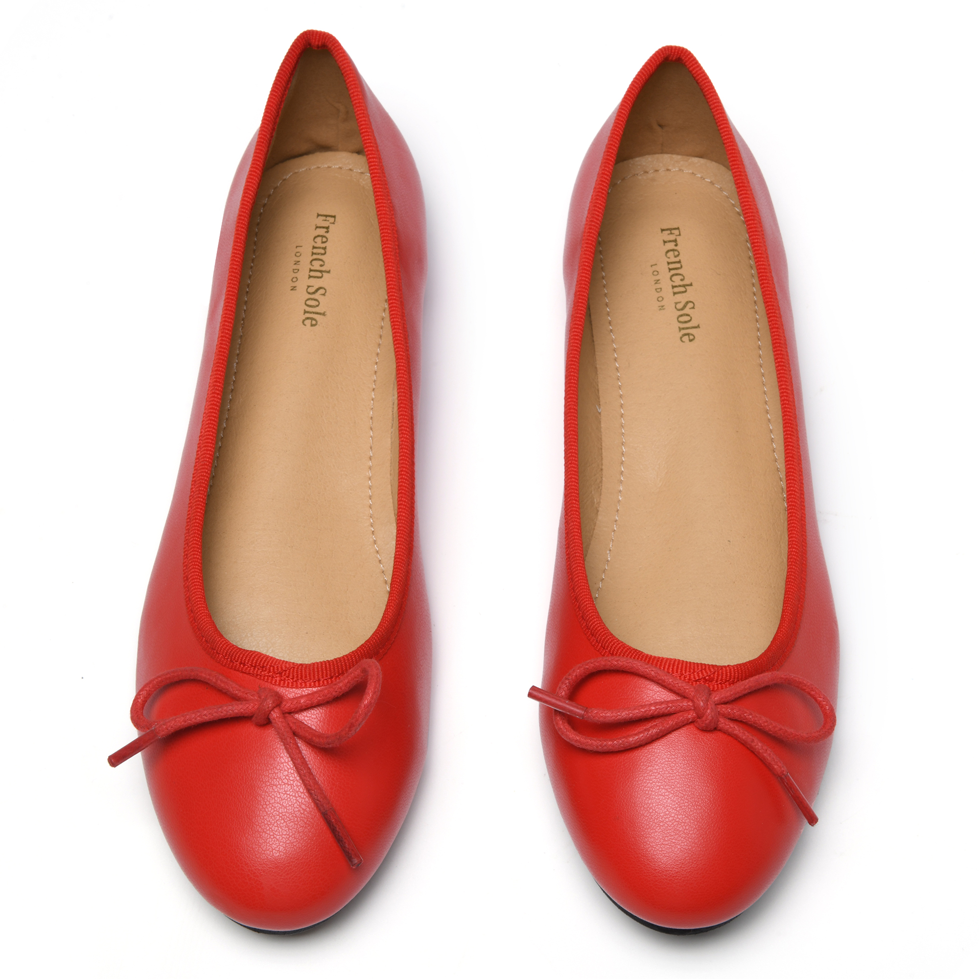 Amelie Red Leather (AML214) - French Sole