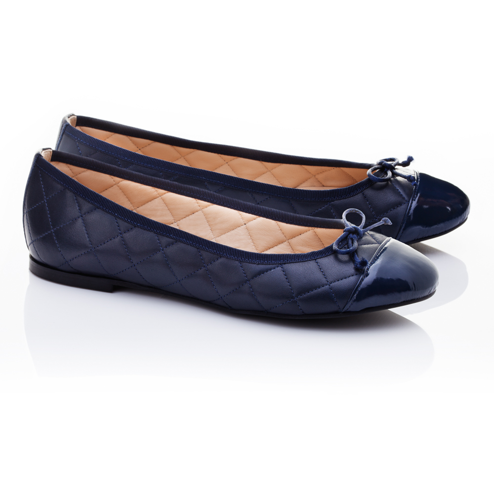 Ballet flats sales blue sole