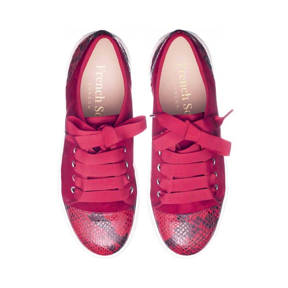 Red snake shoes on sale